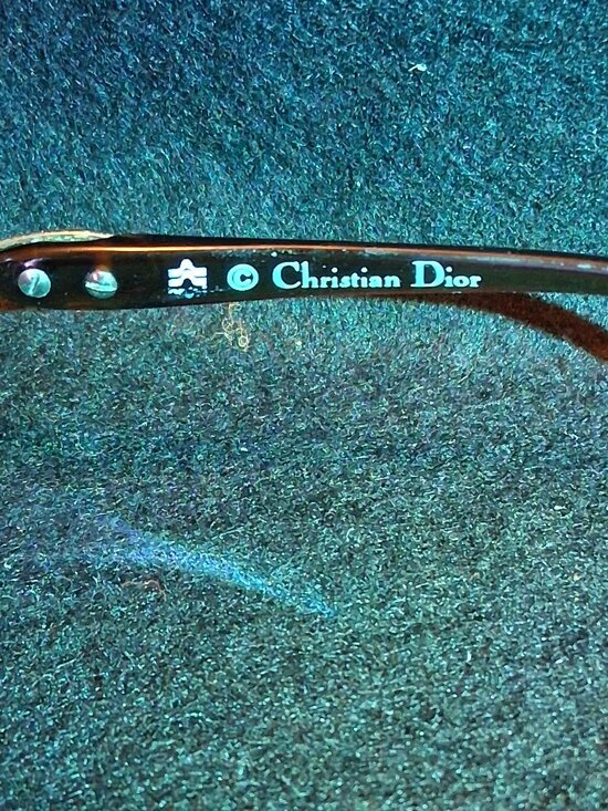 Christian Dior Vintage 70s/80s Oversized Butterfly Sunglasses 2056 Austria Gold main image 4
